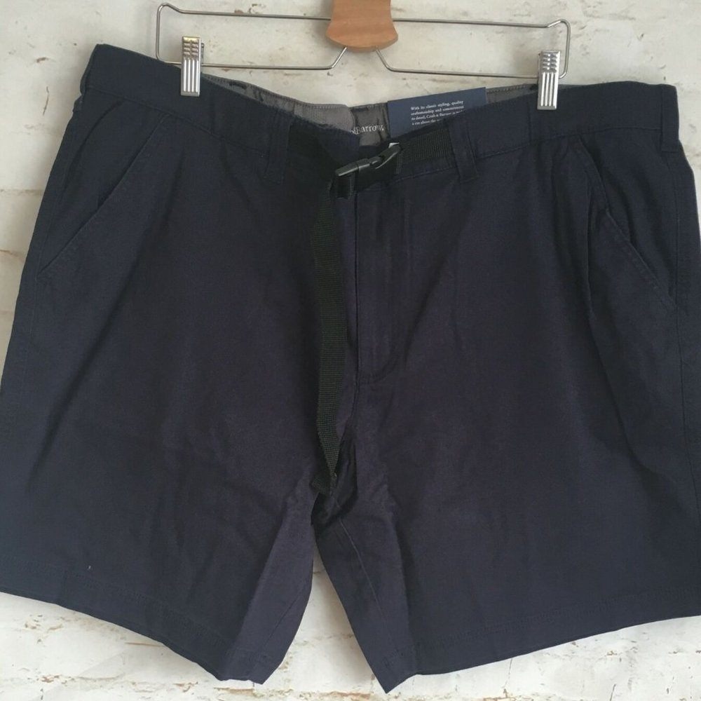 Croft & Barrow Belted Flat Front Shorts NWT